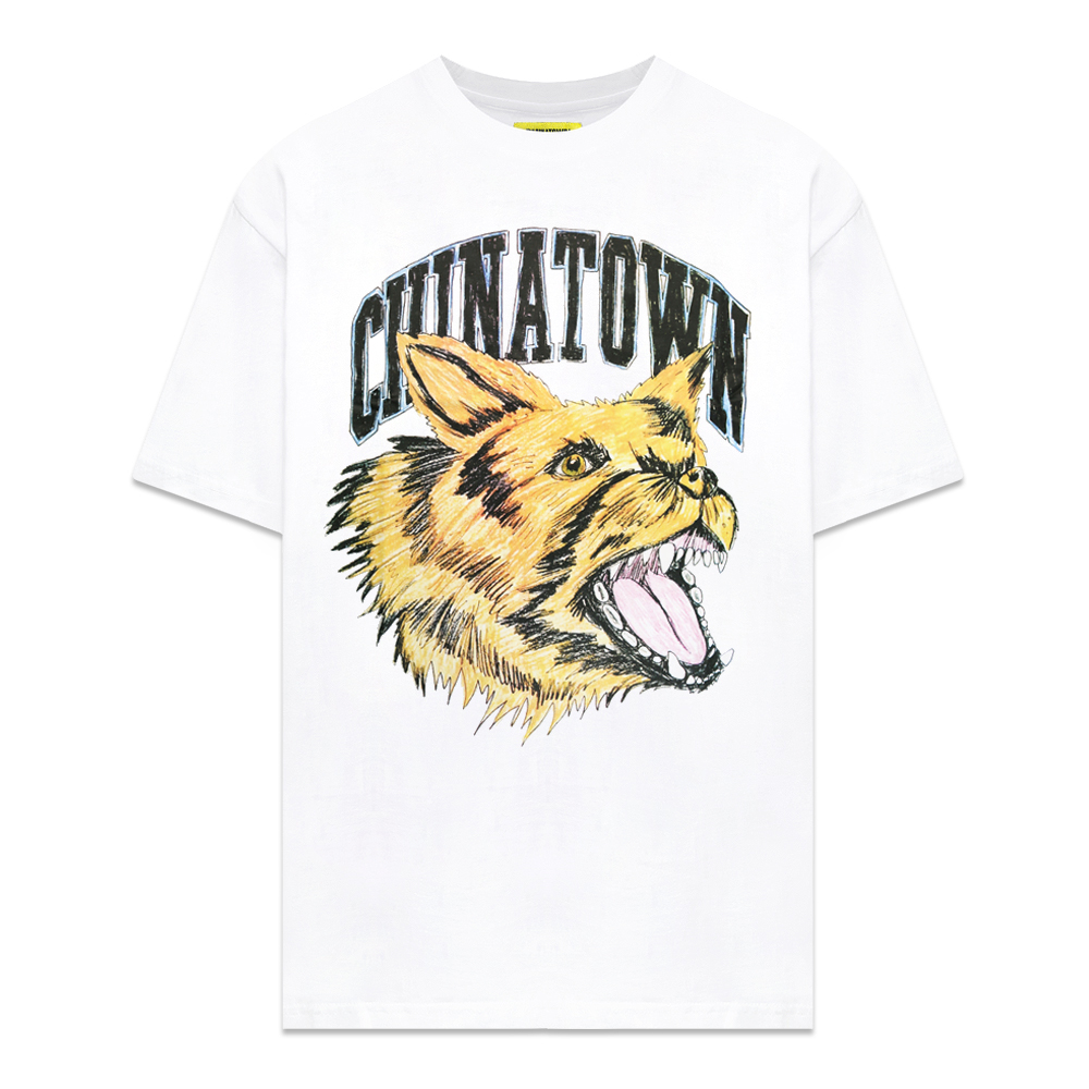 CHINATOWN MARKET × L'APPARTEMENT / チャイナタウンマーケット × アパルトモン 別注 20AW 20070570001230 Raglan Tee ロゴプリント 七分袖Tシャツ CHINATOWN MARKET × L'APPARTEMENT / チャイナタウンマーケット