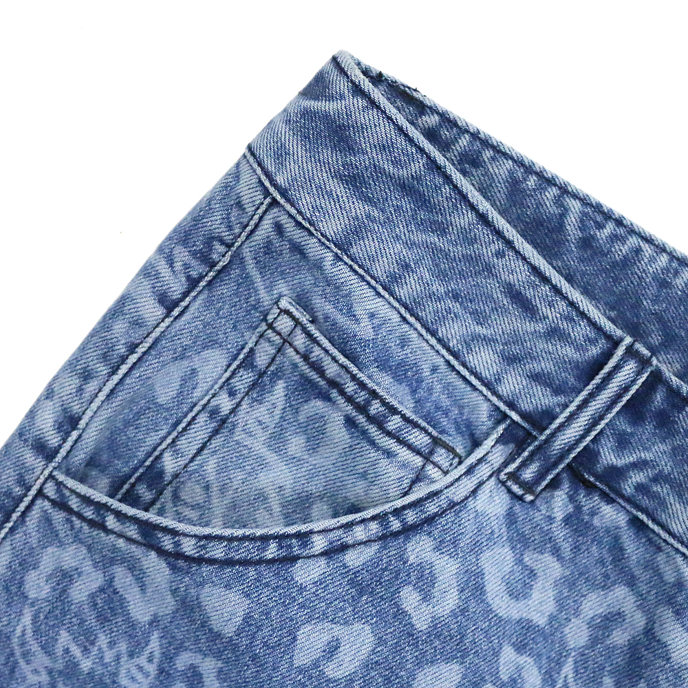 TAKA ORIGINAL(タカ オリジナル)商品ページ - Leopard Print Straight Leg Jeans - Blue -  VENTURER(ベンチュラー)