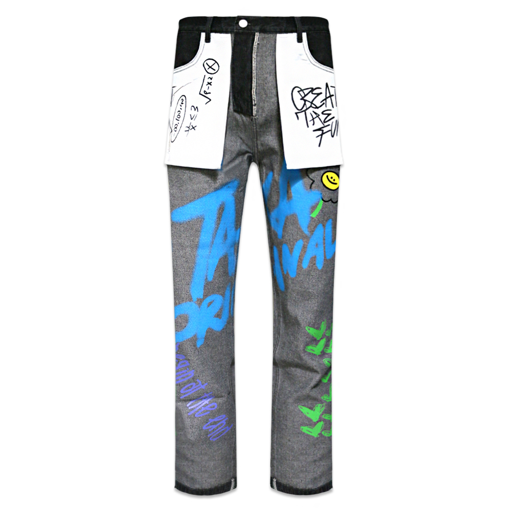 TAKA ORIGINAL(タカ オリジナル)商品ページ - Daisy Graphic Print Jeans - Black -  VENTURER(ベンチュラー)