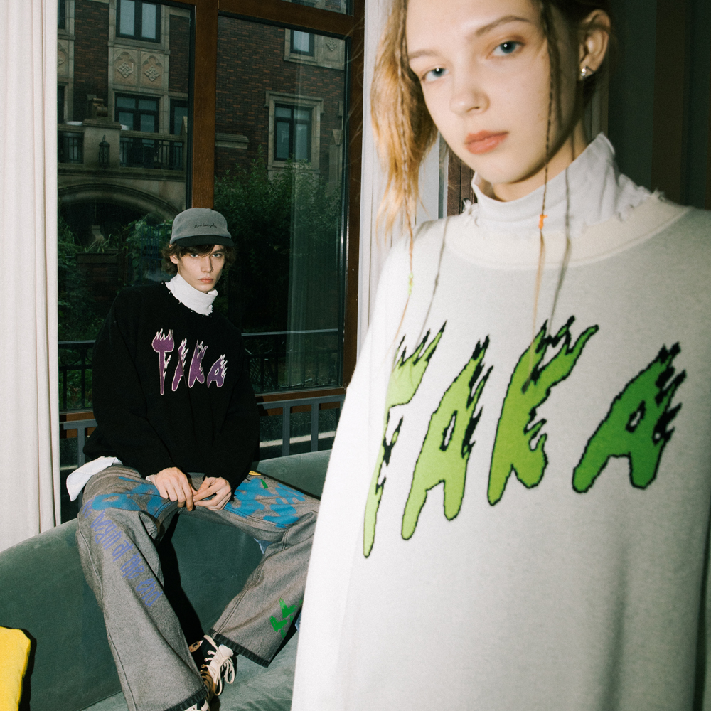 TAKA ORIGINAL(タカ オリジナル)商品ページ - Flamin' Hot Knit Jumper