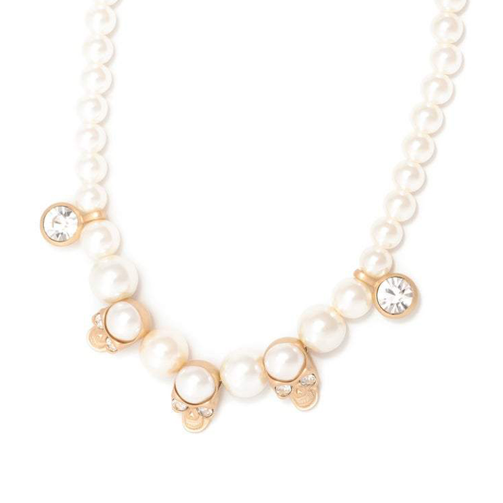 *EVAE+MOB(エバーモブ)商品ページ - EVAE Skull Pearl Necklace - Gold - VENTURER(ベンチュラー)