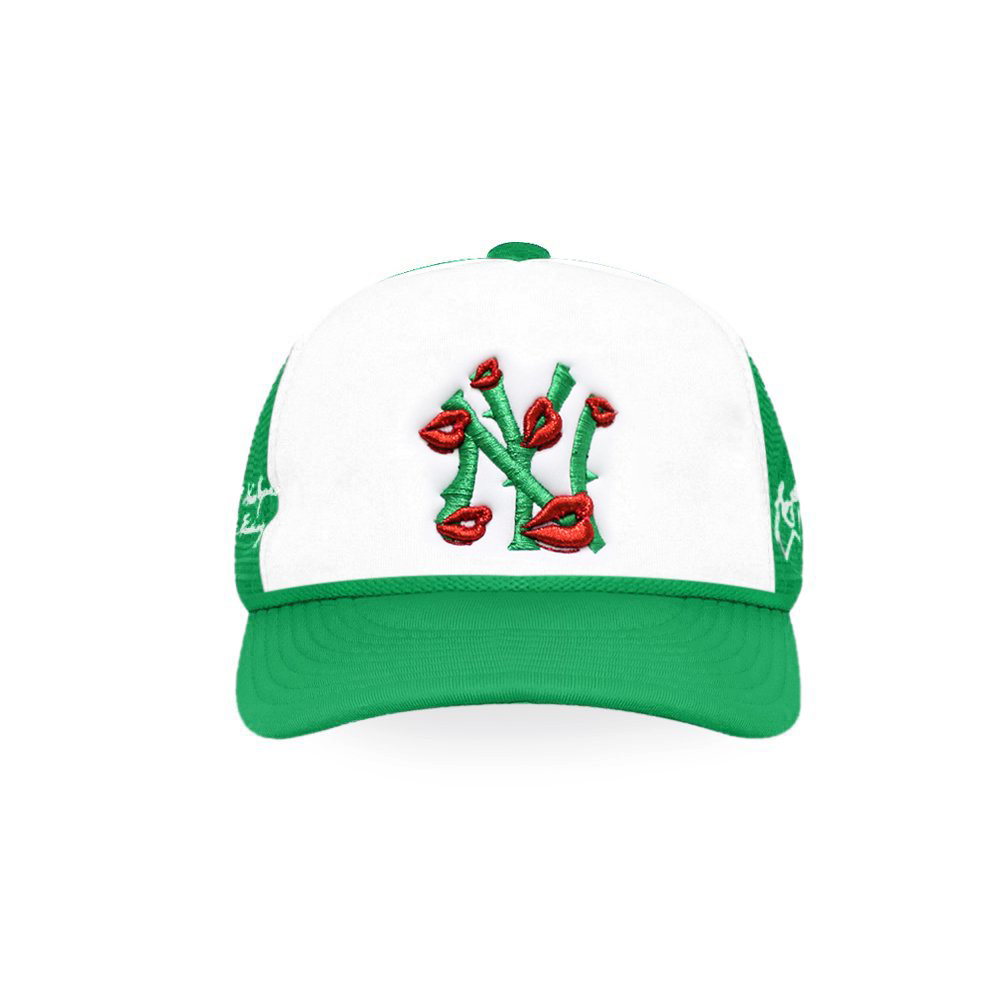 LA ROPA(ラ ロパ)商品ページ - NY Is Kissing Me Trucker Hat - White/Green -  VENTURER(ベンチュラー)