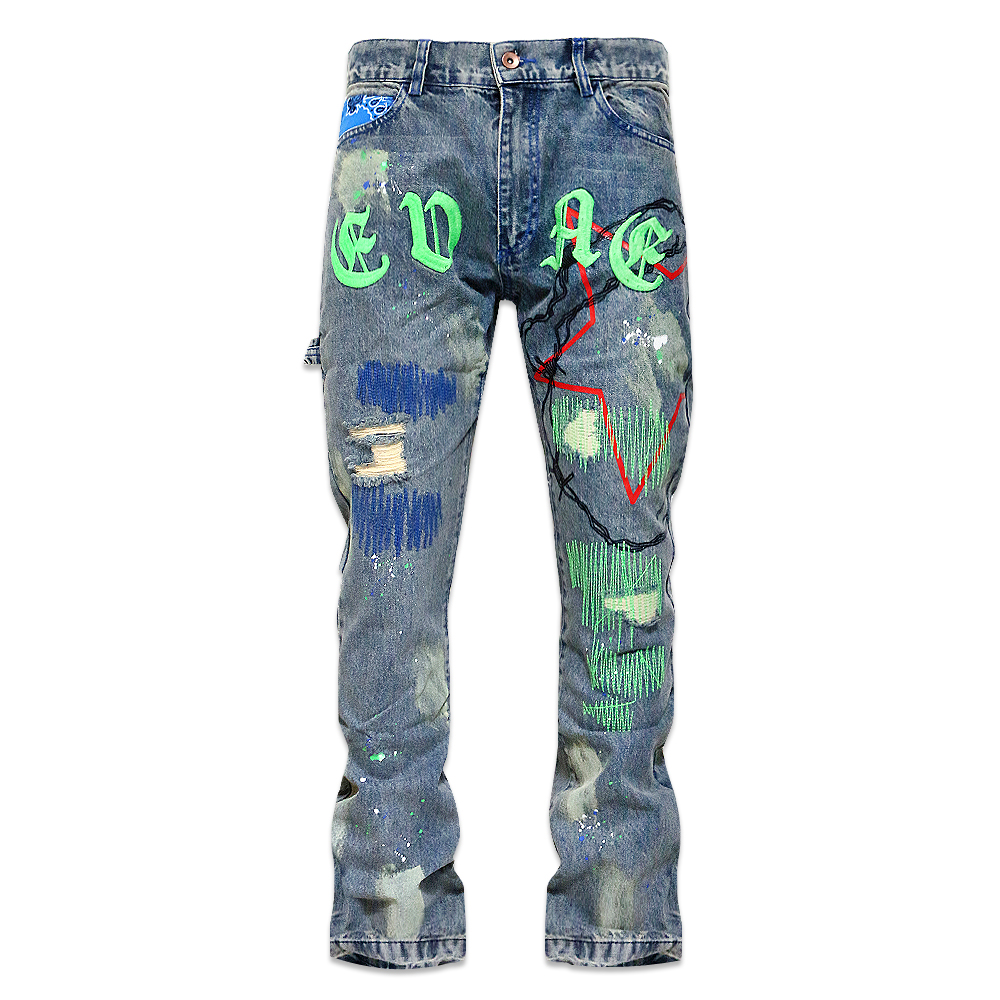EVAE+MOB(エバーモブ)商品ページ - EVAE Destroy Jeans - Blue - VENTURER(ベンチュラー)
