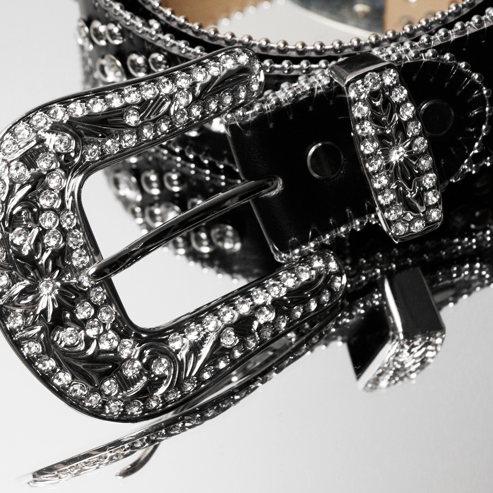 HERMETIC (ヘルメティック)商品ページ - Cross Crystal Belt - Black 