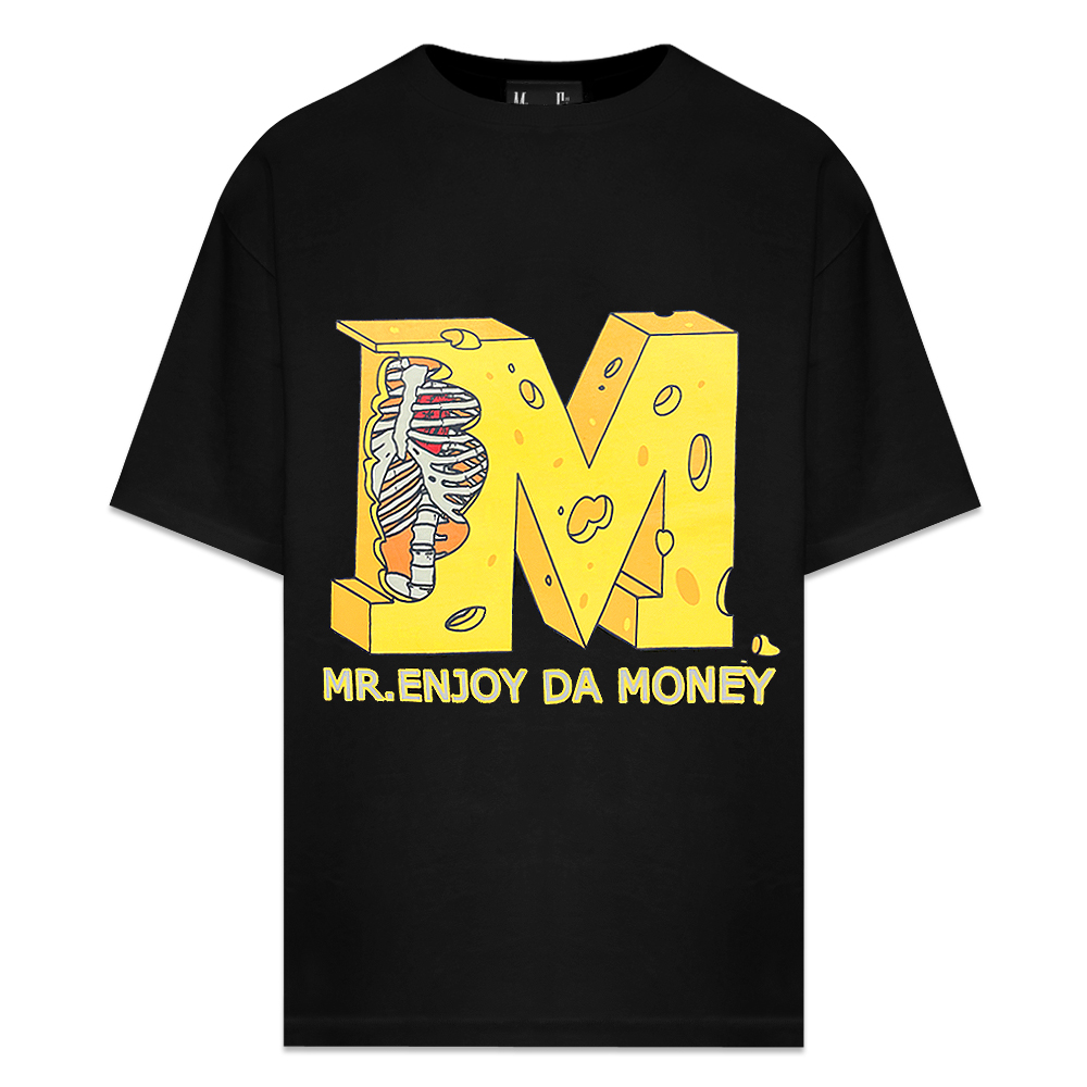 MR.ENJOY DA MONEY(ミスター・エンジョイ・ダ・マネー)商品ページ - MEDM Cheese Tee - Black -  VENTURER(ベンチュラー)