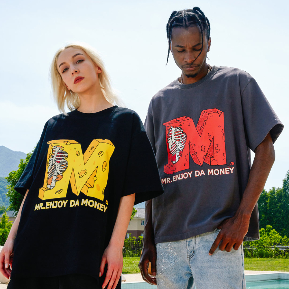 MR.ENJOY DA MONEY(ミスター・エンジョイ・ダ・マネー)商品ページ - MEDM Cheese Tee - Black -  VENTURER(ベンチュラー)