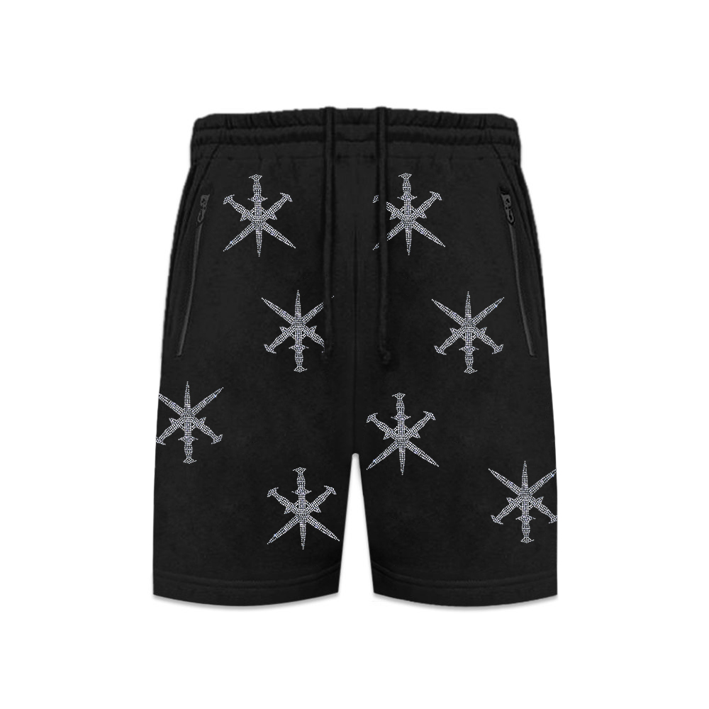 Dagger Black Rhinestone Shorts Sサイズ