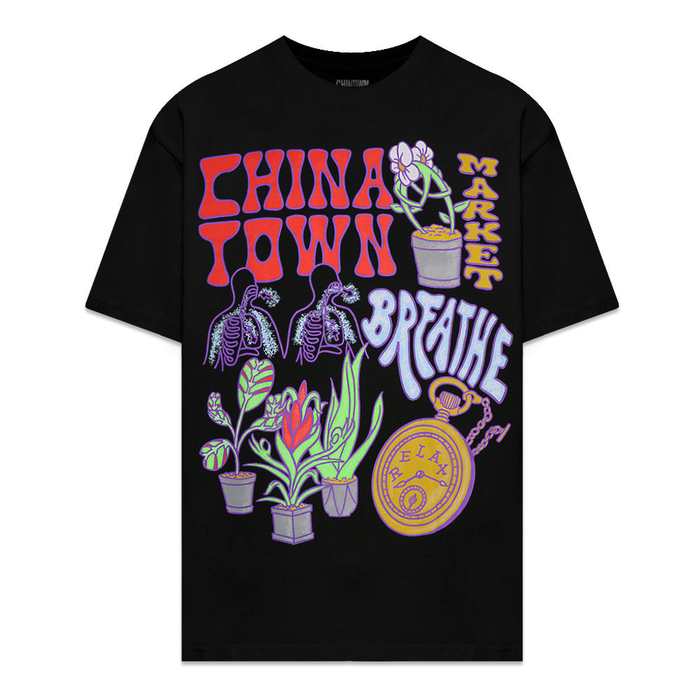 ★送料込☆CHINATOWN MARKET★ロゴ・プリント☆Tシャツ★ Shop Chinatown Market Smiley Logo T-Shirt White at itk