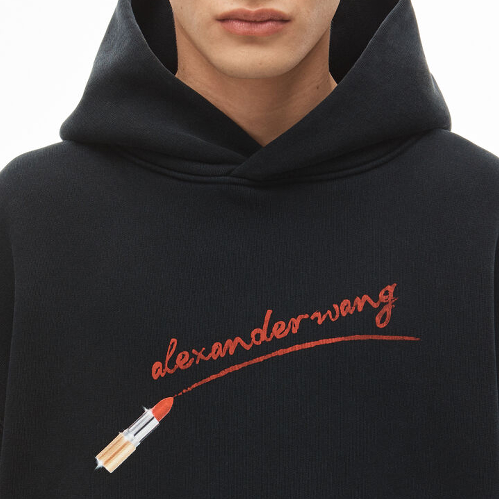 パーカーalexander wang lipstick graphicフーディー - パーカー