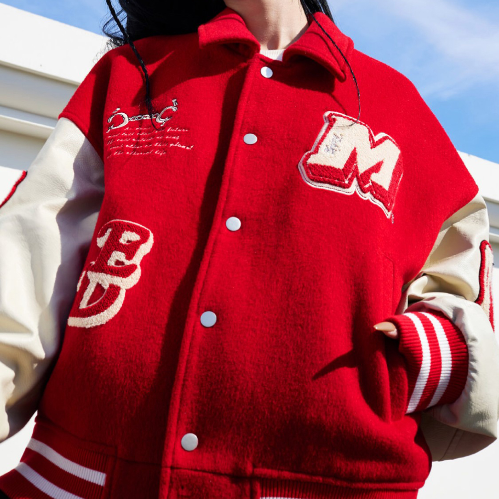 MR.ENJOY DA MONEY(ミスター・エンジョイ・ダ・マネー)商品ページ - MEDM Bone Baseball Jacket - Red  - VENTURER(ベンチュラー)