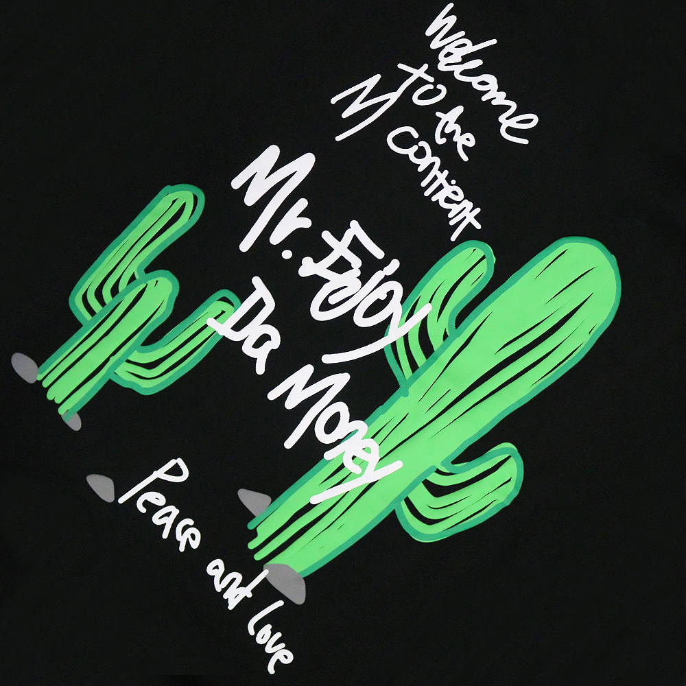 MR.ENJOY DA MONEY(ミスター・エンジョイ・ダ・マネー)商品ページ - MEDM Cactus Long Sleeve Tee -  Black - VENTURER(ベンチュラー)