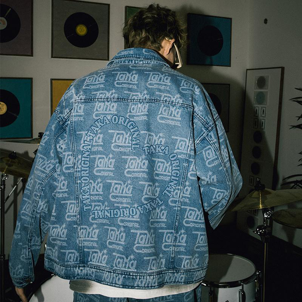 TAKA ORIGINAL(タカ オリジナル)商品ページ - Heart Logo Laser Fade Denim Jacket - Blue - VENTURER(ベンチュラー)
