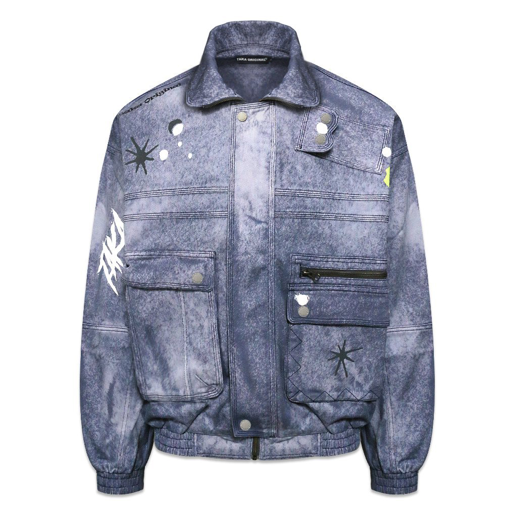 TAKA ORIGINAL(タカ オリジナル)商品ページ - Oversized Vintage Wash Denim Jacket - Blue -  VENTURER(ベンチュラー)