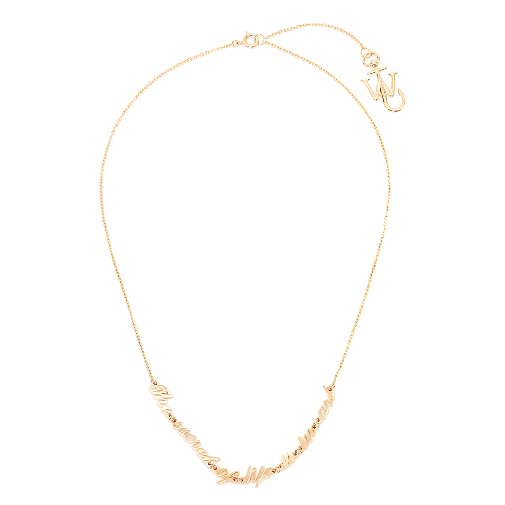 JW ANDERSON(ジェイ ダブリュー アンダーソン)商品ページ - OW Quote Necklace - Gold - VENTURER(ベンチュラー)