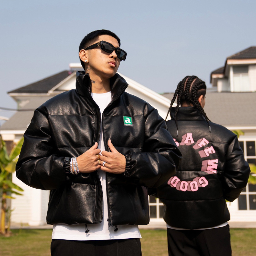 A FEW GOOD KIDS(ア・フュー・グッド・キッズ)商品ページ - Circle Logo Down Jacket - Black/Pink  - VENTURER(ベンチュラー)