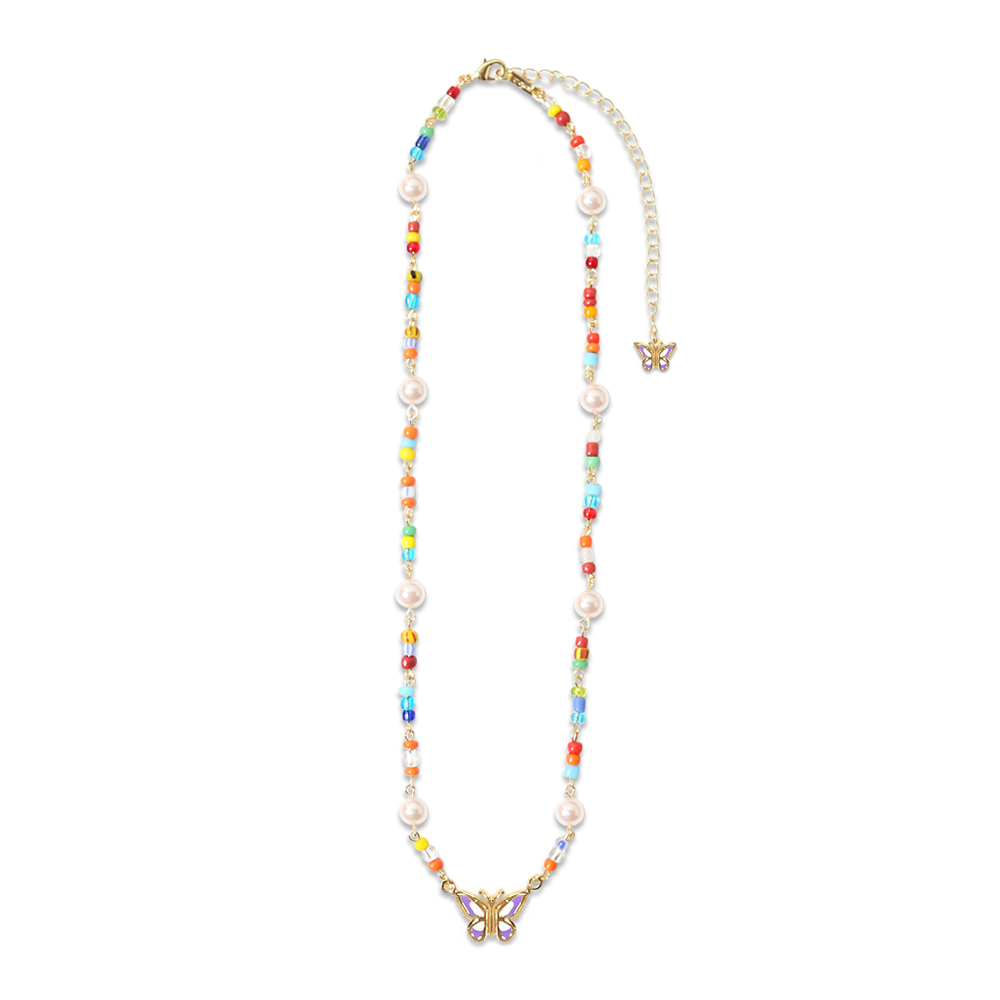 STUGAZI(スガジ)商品ページ - Exclusive Rainbow Beads Angel Necklace - Gold -  VENTURER(ベンチュラー)
