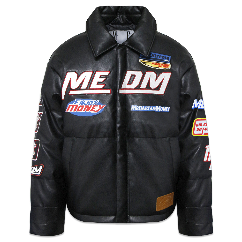 MR.ENJOY DA MONEY(ミスター・エンジョイ・ダ・マネー)商品ページ - MEDM Racing Puffer Jacket -  Black - VENTURER(ベンチュラー)