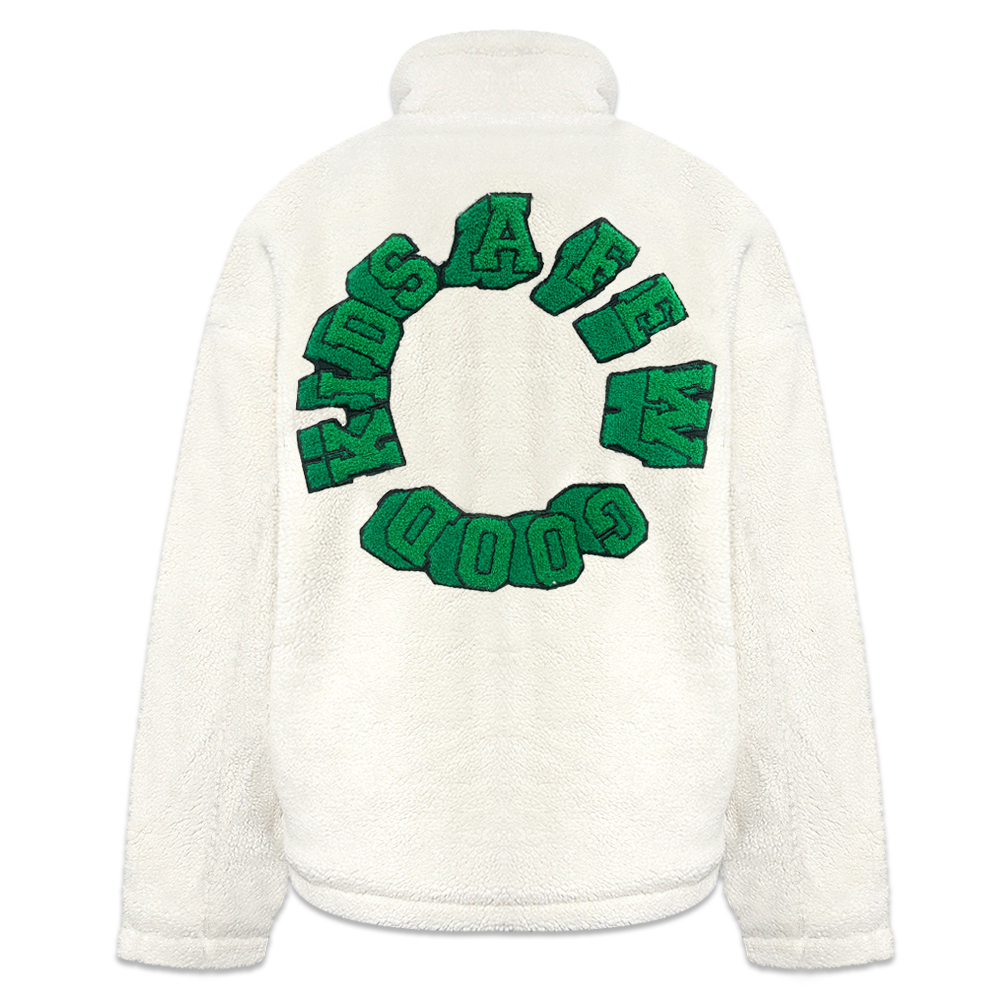 A FEW GOOD KIDS(ア・フュー・グッド・キッズ)商品ページ - Circle Logo Boa Jacket - White/Green  - VENTURER(ベンチュラー)