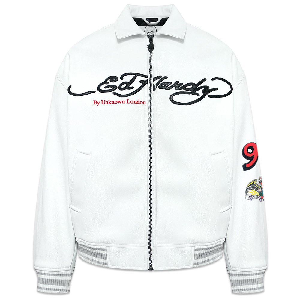 unknown london ed hardy レザージャケットGALFY