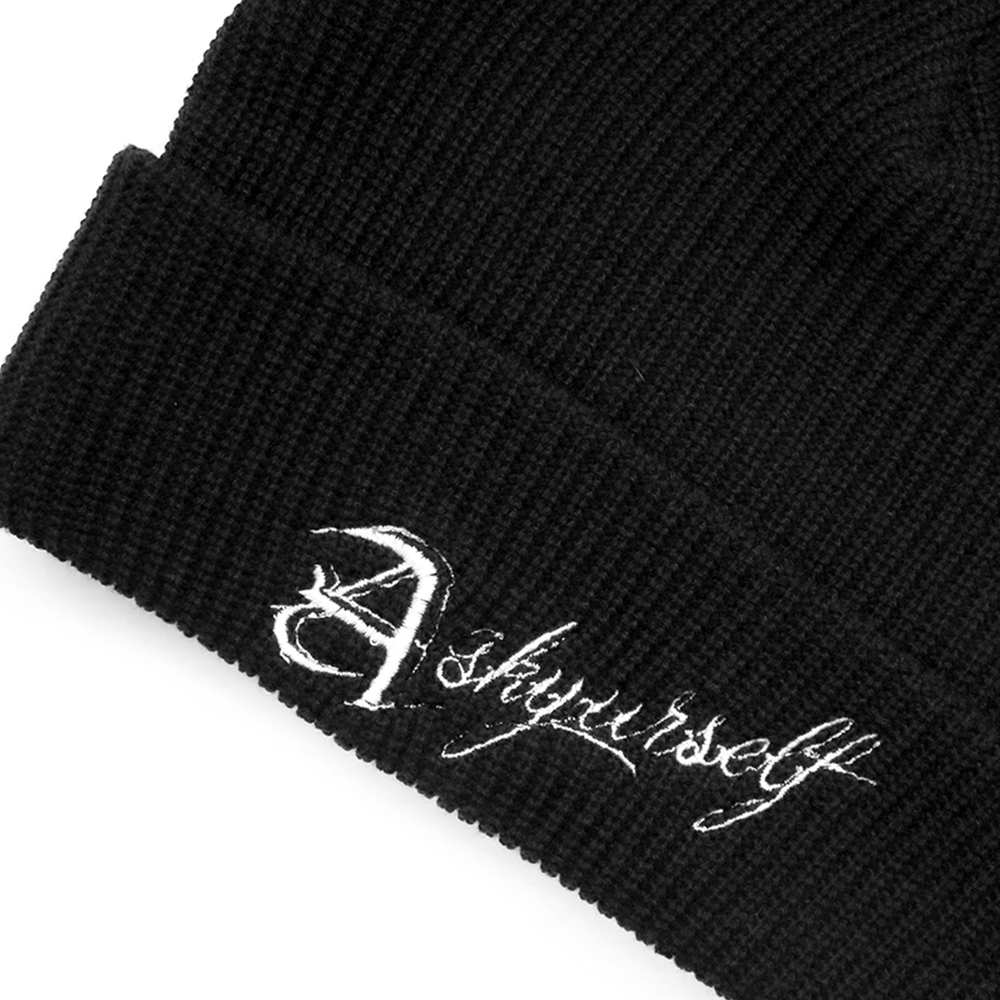 ASKYURSELF (アスクユアセルフ)商品ページ - AYS Beanie - Black
