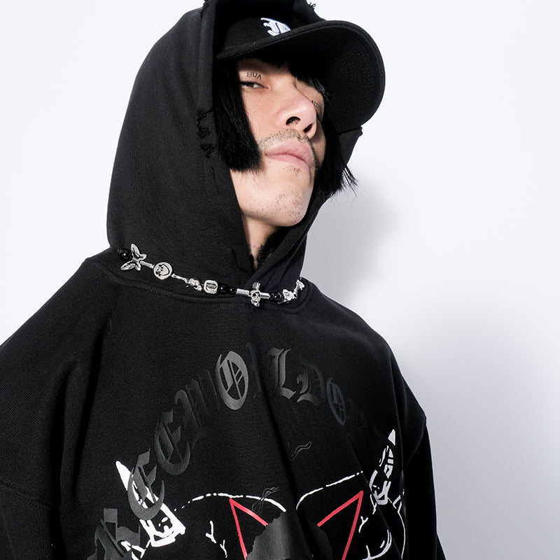 *EVAE+MOB × F.V.V.O(エバーモブ)商品ページ - EVAE Black Hoodie - Black -  VENTURER(ベンチュラー)