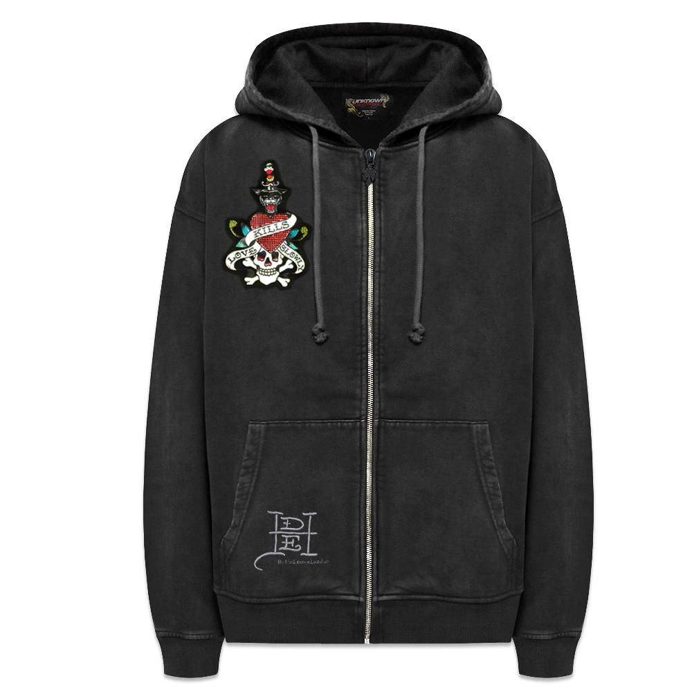 《廃盤》unknown × edhardy hoodie パーカー