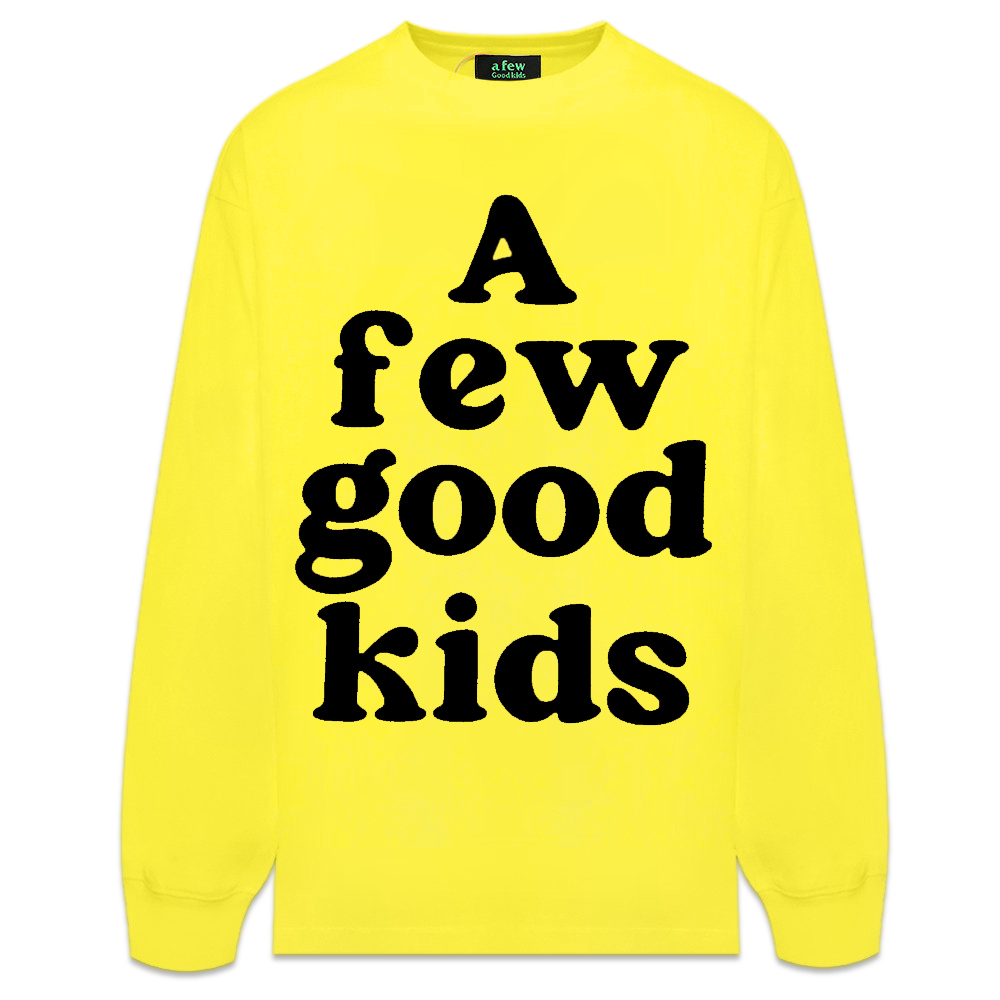 A FEW GOOD KIDS(ア・フュー・グッド・キッズ)商品ページ - Drip Circle Logo Long Sleeve Tee - Yellow - VENTURER(ベンチュラー)