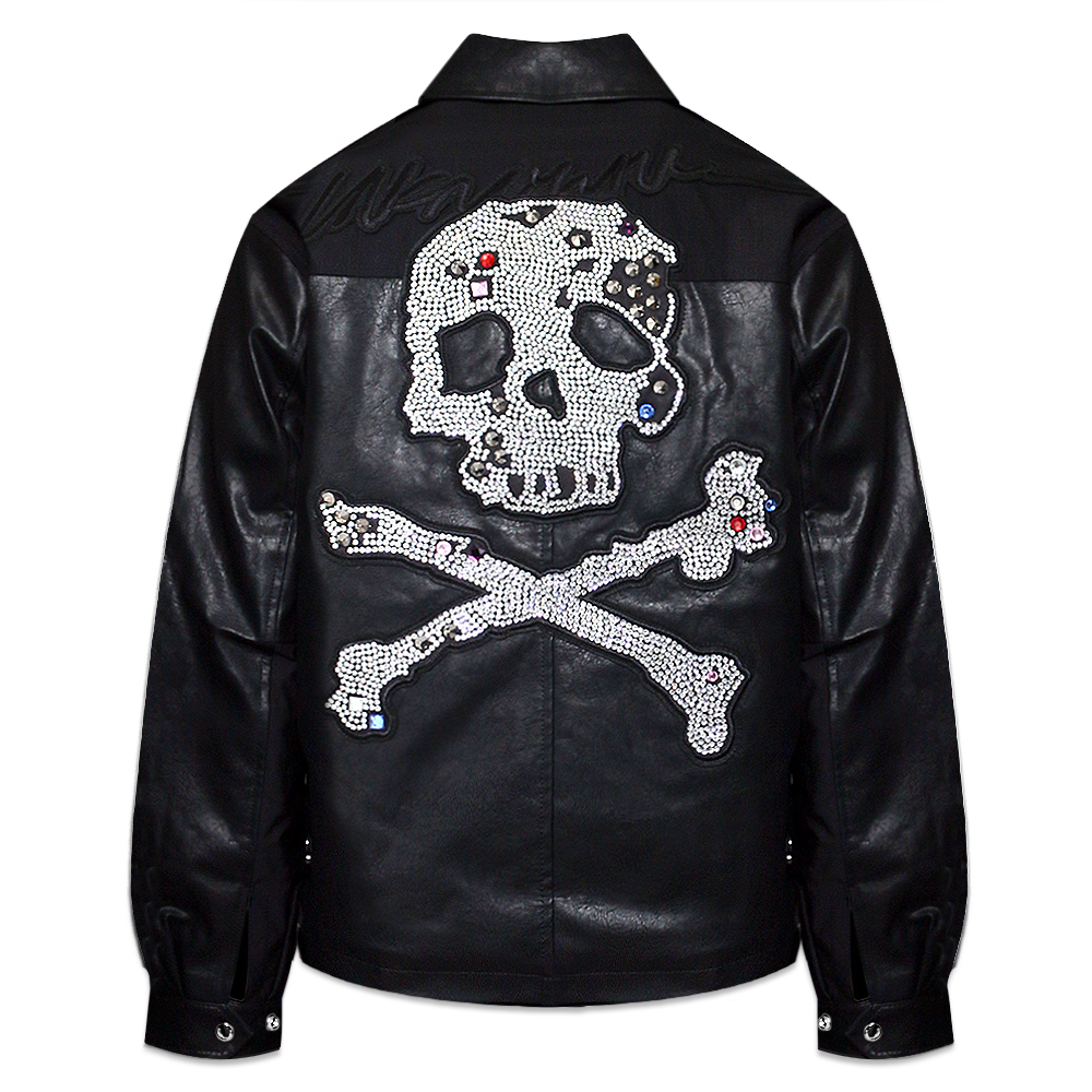 UNKNOWN LONDON(アンノウン・ロンドン)商品ページ - Jewel Skeleton Leather Jacket - Black -  VENTURER(ベンチュラー)