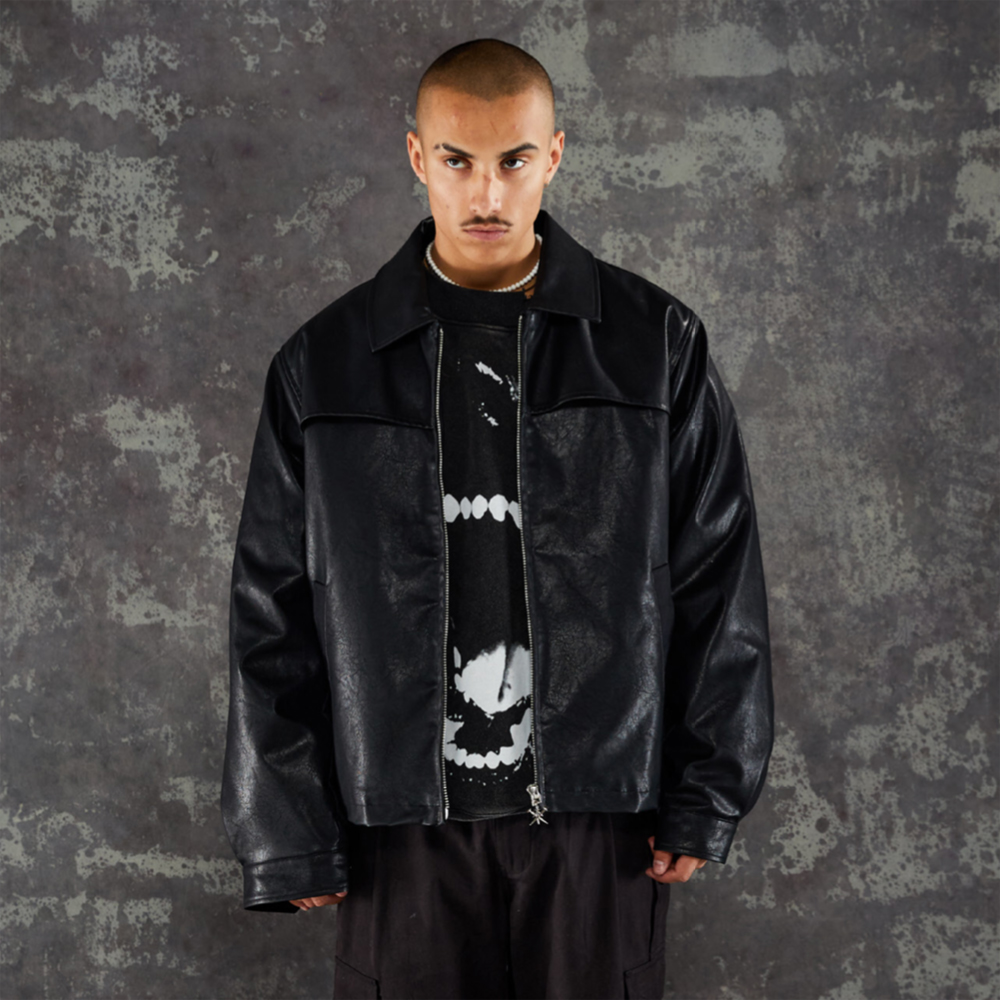 UNKNOWN LONDON(アンノウン・ロンドン)商品ページ - Jewel Skeleton Leather Jacket - Black -  VENTURER(ベンチュラー)