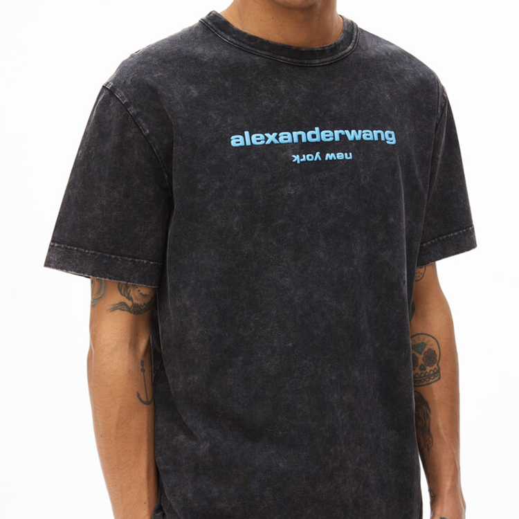 ALEXANDER WANG アレキサンダーワン アシッドウォッシュTシャツ alexander wang - ACID WASHED CLASSIC SPORT SLEEVE TEE W
