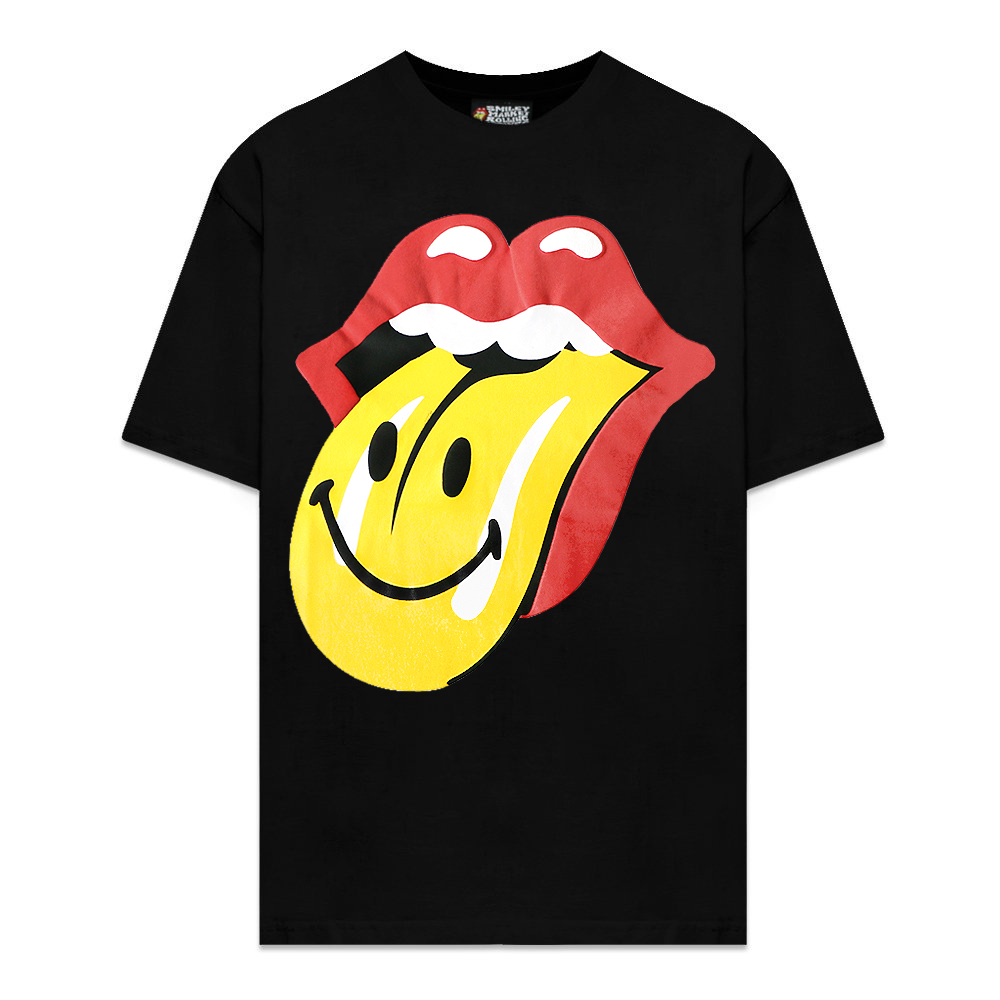 The Rolling Stones　Tシャツ　M　黒　ドロッピング　USA