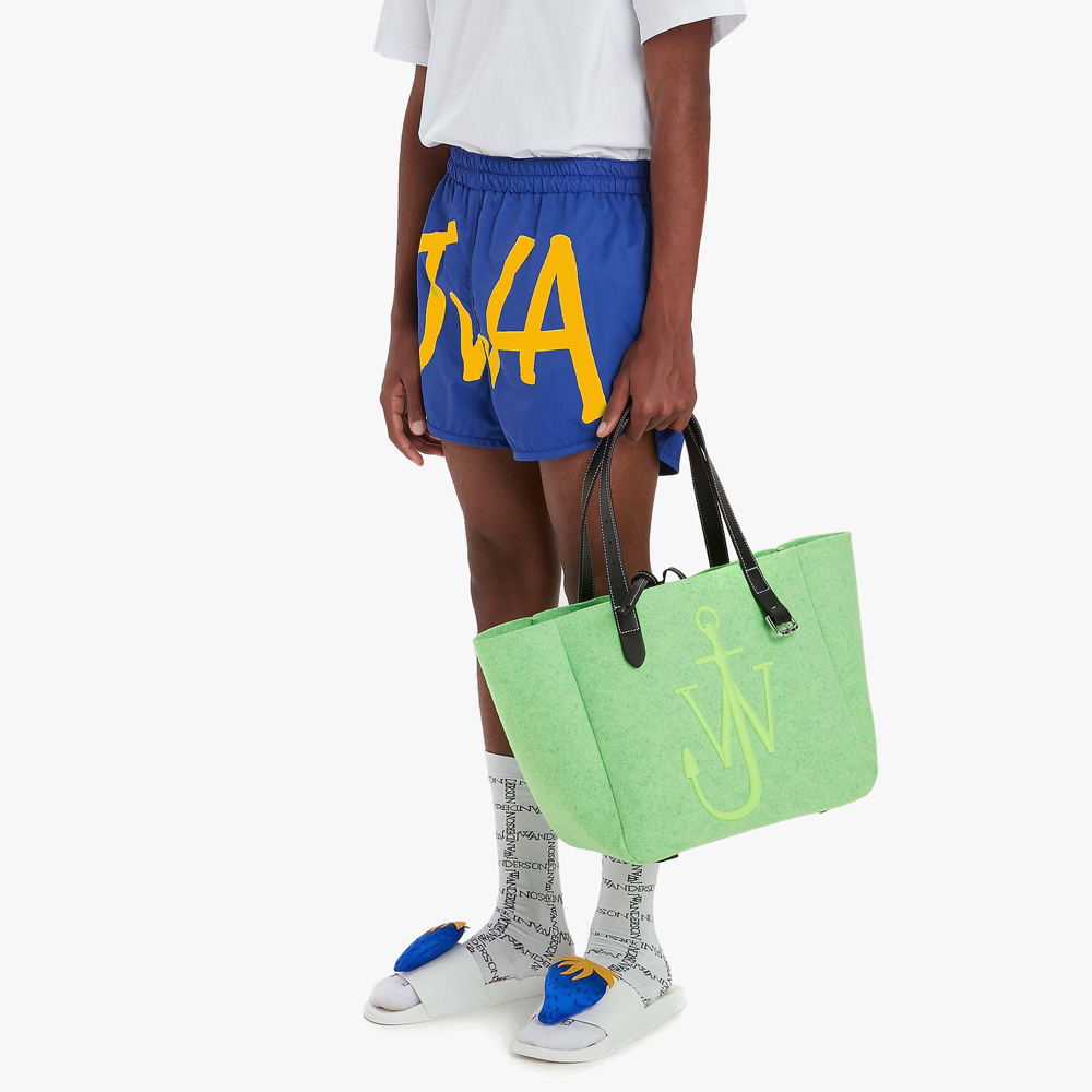 JW ANDERSON(ジェイ ダブリュー アンダーソン)商品ページ - JWA Logo Swim Shorts - Navy/Yellow -  VENTURER(ベンチュラー)