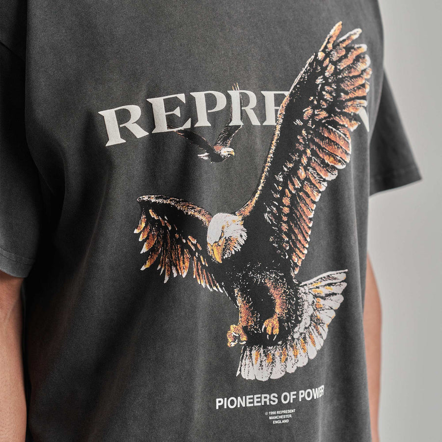REPRESENT(リプレゼント)商品ページ - Pioneers Of Power T-Shirt - Vintage-Gray -  VENTURER(ベンチュラー)