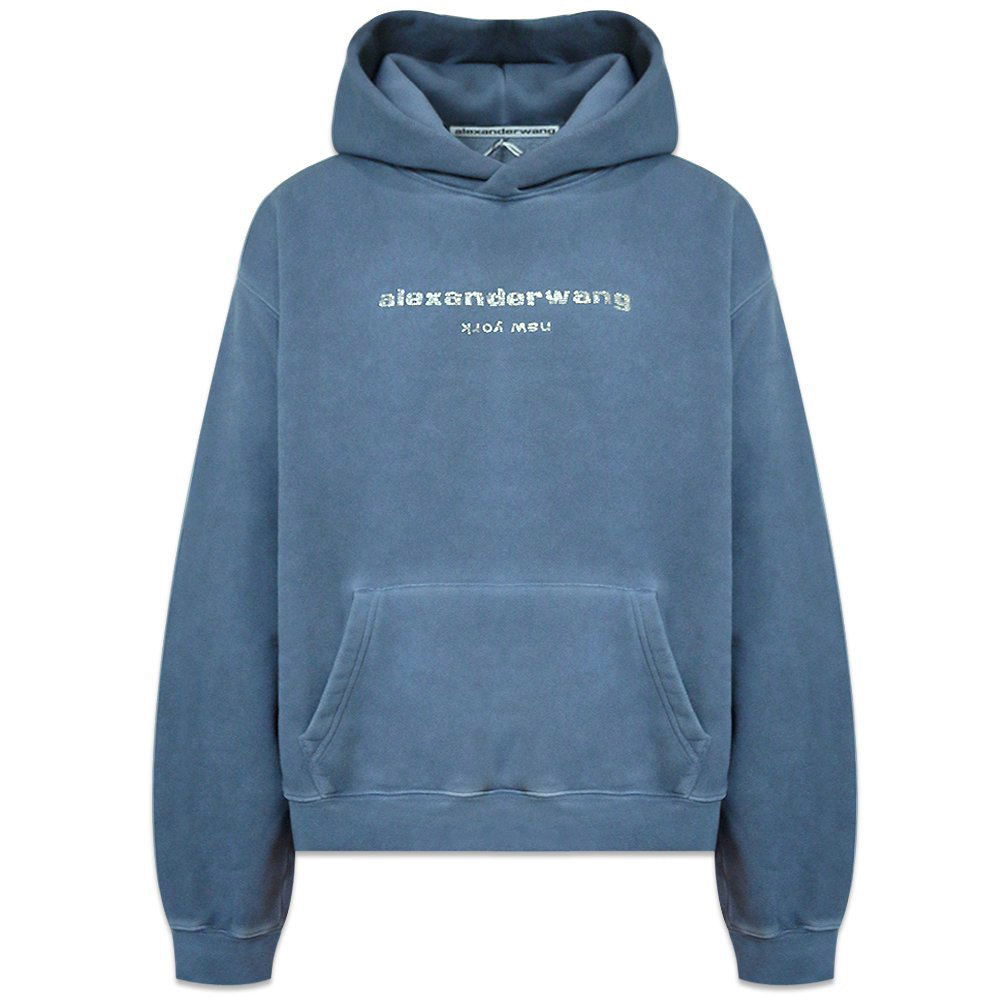 ALEXANDER WANG (アレキサンダー ワン)商品ページ - Hotflix Logo Hoodie - Blue-Pearl -  VENTURER(ベンチュラー)