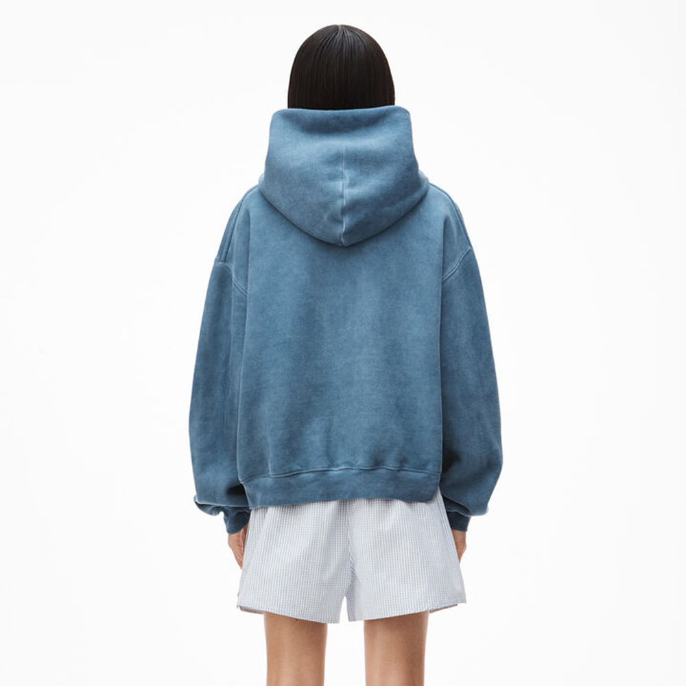 ALEXANDER WANG (アレキサンダー ワン)商品ページ - Hotflix Logo Hoodie - Blue-Pearl -  VENTURER(ベンチュラー)