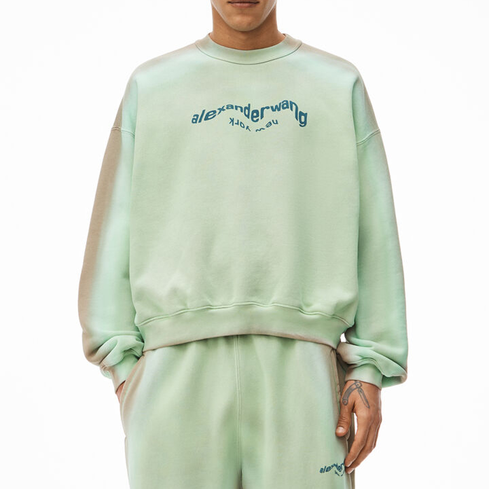 alexanderwang スウェット アレキサンダーワン wang ロゴ alexanderwang アレキサンダーワング エンボスロゴ コットン