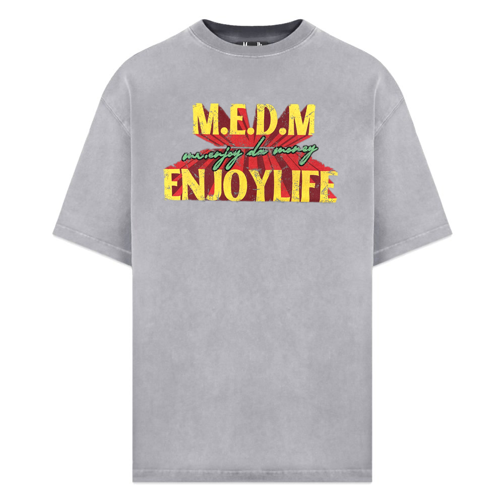 MR.ENJOY DA MONEY(ミスター・エンジョイ・ダ・マネー)商品ページ - MEDM Enjoy Life Tee - Light-Gray  - VENTURER(ベンチュラー)