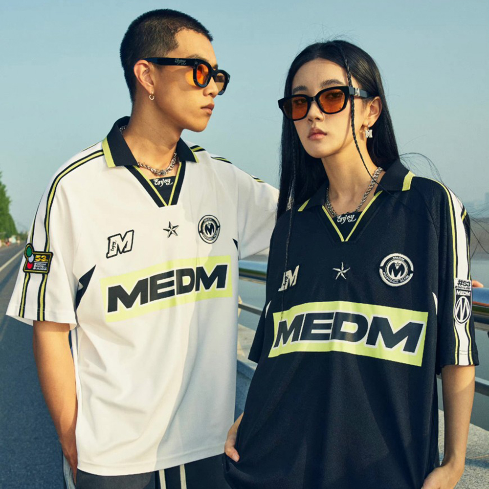 MR. ENJOY DA MONEY ポロシャツ カラフル ロゴ 新作 男女兼用 MR. ENJOY DA MONEY(ミスターエンジョイダマネー)のメンズ