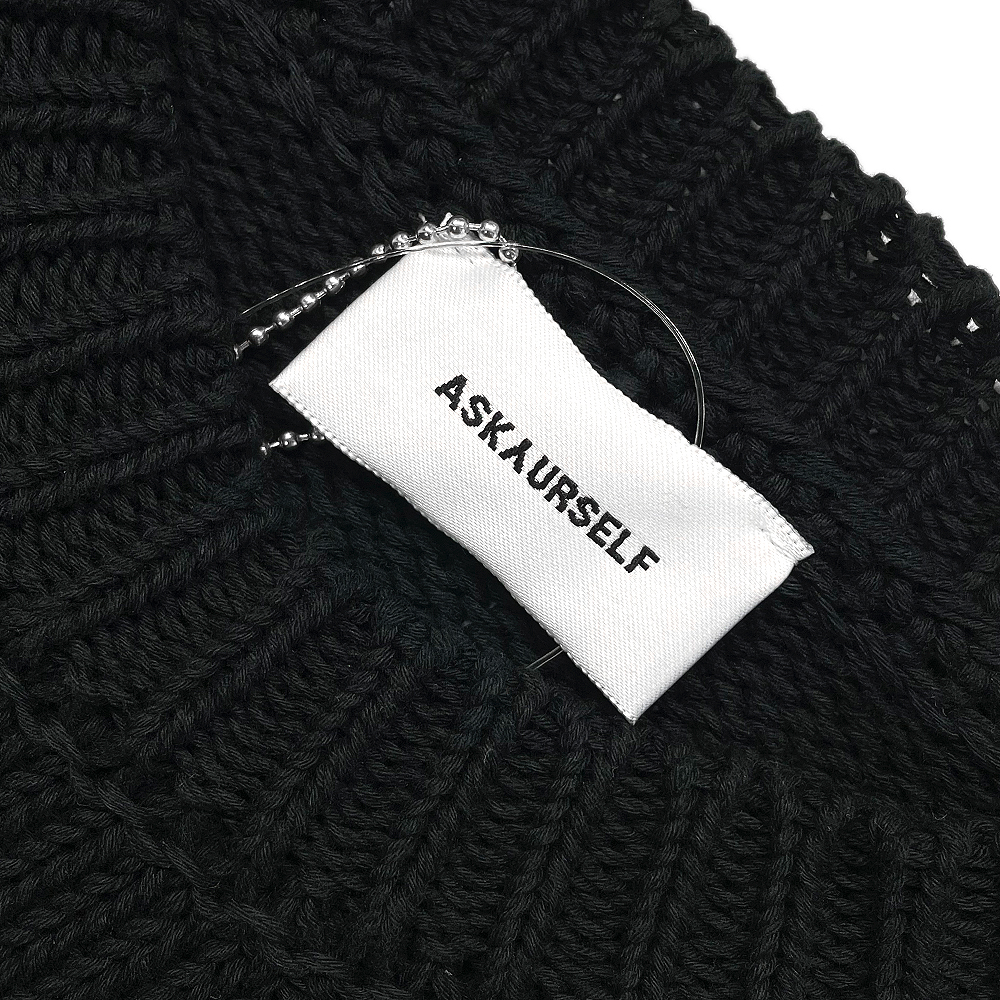 ASKYURSELF (アスクユアセルフ)商品ページ - Chunky Banned Knit