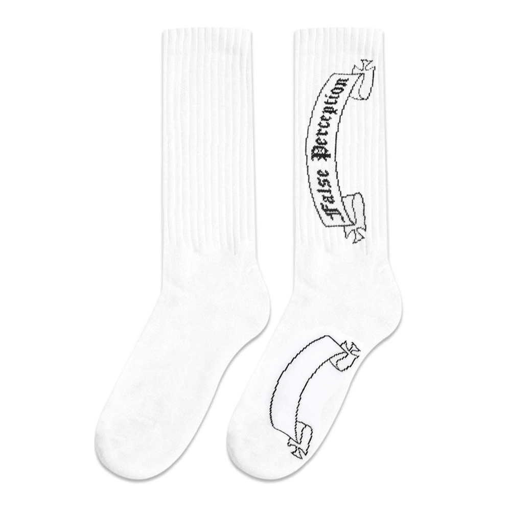 ASKYURSELF (アスクユアセルフ)商品ページ - Banned Logo Socks
