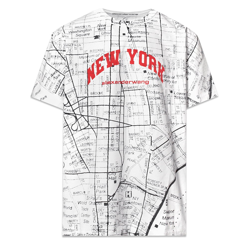ALEXANDER WANG (アレキサンダー ワン)商品ページ - NY Map Tee ALEXANDER WANG (アレキサンダー ワン)商品ページ - NY Map Tee