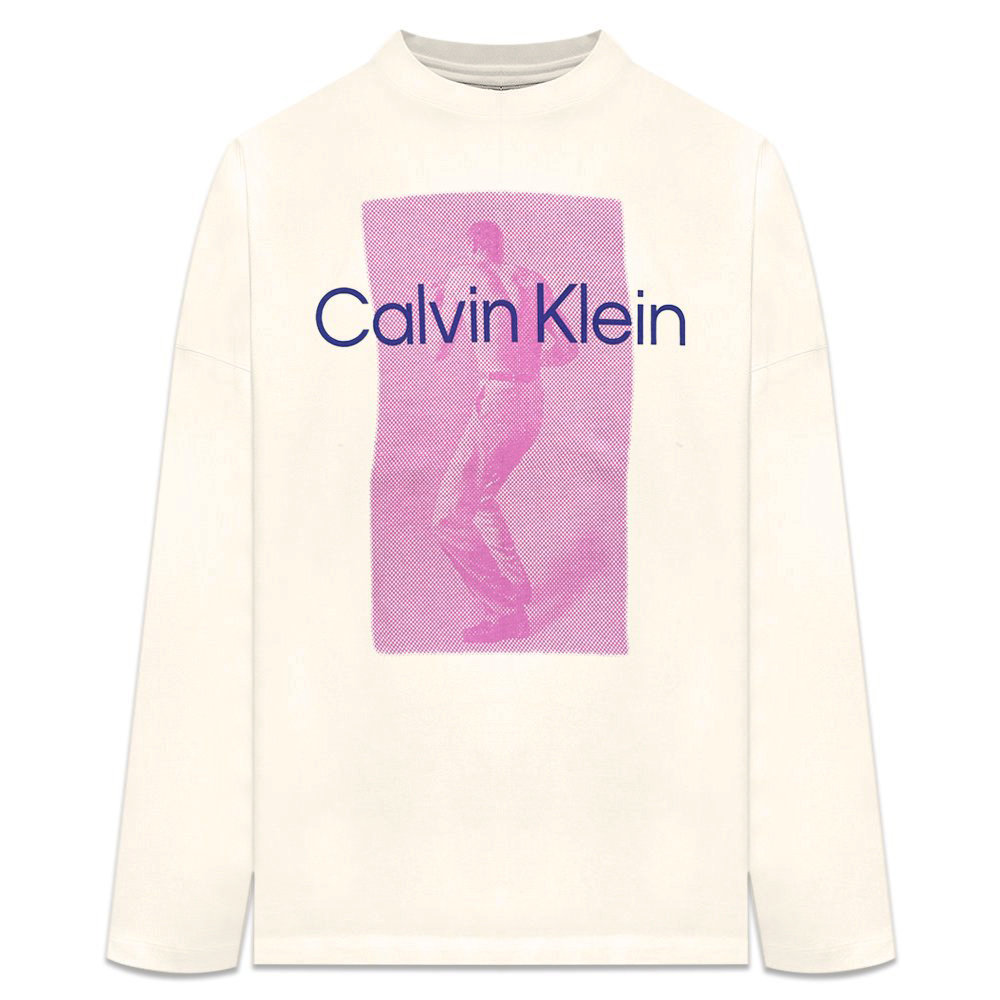 CALVIN KLEIN STANDARDS(カルバン・クライン・スタンダード) 商品ページ - Lone Boxer LS T-Shirt -  Bone-White - VENTURER(ベンチュラー)