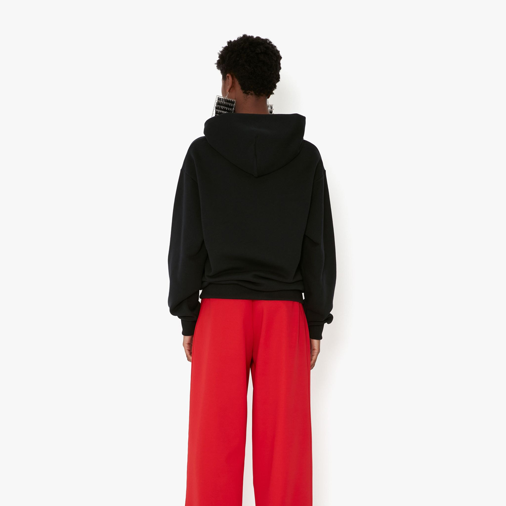 中町兄妹 中町綾 着用 JW ANDERSON Carrie Poster Hoodie JW Anderson Black Carrie Poster Hoodie JW Anderson