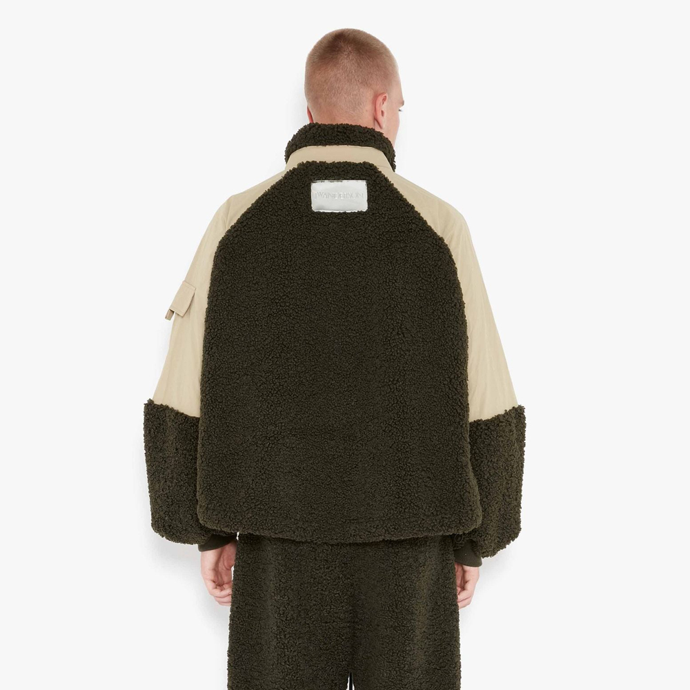 Color Block Track Top in Forest Green – SVRN