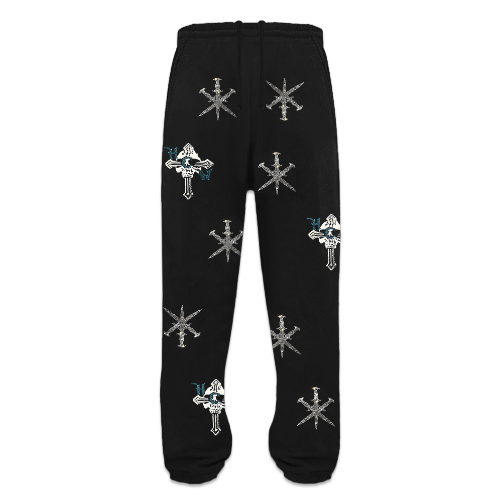 UNKNOWN LONDON × HCW Rhinestone Jogger ラインストーン-