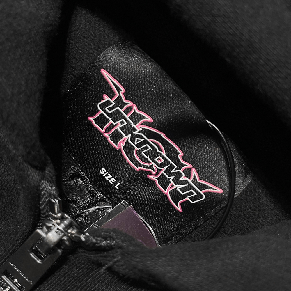 UNKNOWN LONDON(アンノウン・ロンドン)商品ページ - HCW Dagger Rhinestone Zip Hoodie - Black  - VENTURER(ベンチュラー)