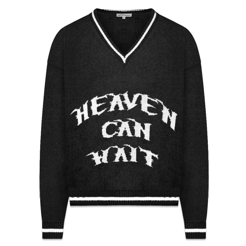 Heaven Can Wait Blue Skull Knit Size Medium | eBay