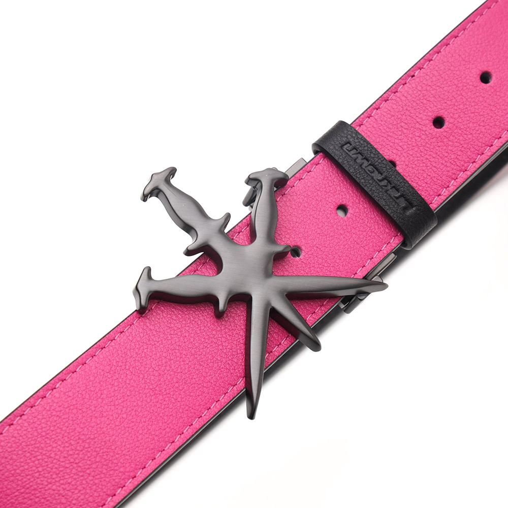 UNKNOWN LONDON(アンノウン・ロンドン)商品ページ - Dagger Reversible Belt - Dark-Pink -  VENTURER(ベンチュラー)