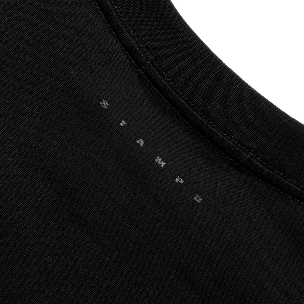 STAMPDスタンプドChrome Flame Relaxed Tee black- 夜型大型