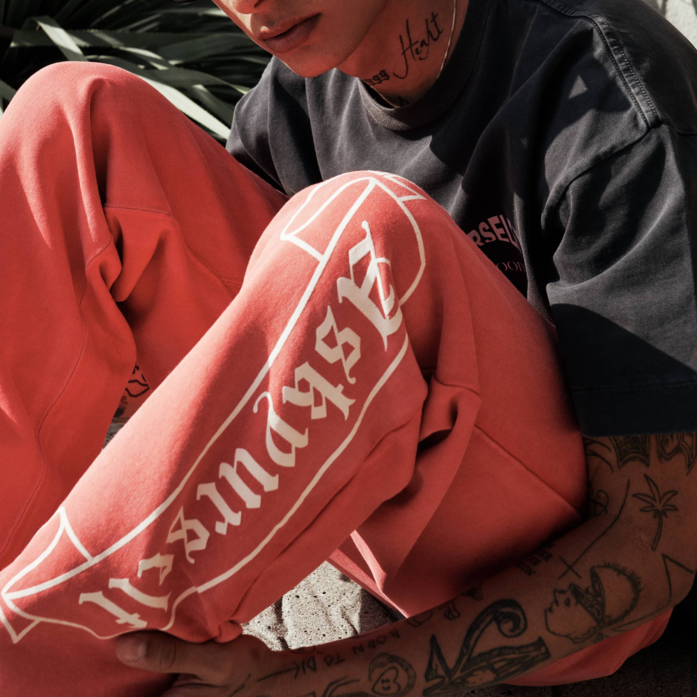 パンツ ASKYURSELF / zip flare canvas jogger L FADED BANNED RAW JOGGER - ASKYURSELF